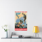 Depend on Your Work – Canadian War Effort Poster (1940s)