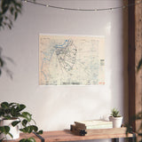 Caen Routes & Bridges Map (1:25,000) – Engineer Overprint, 1944