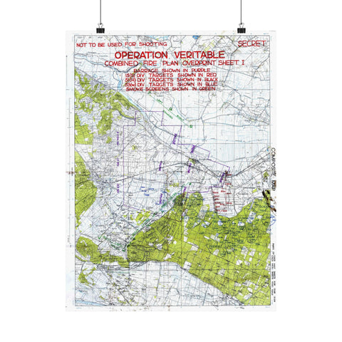 Operation Veritable – Planning Map (1945)