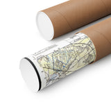 Caen – Watercolour Hillshade Map, Normandy 1944