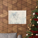 Caen Routes & Bridges Map (1:25,000) – Engineer Overprint, 1944