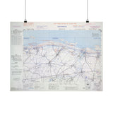 Juno–Gold Beach Defence Overprint Map of DDay (1944)