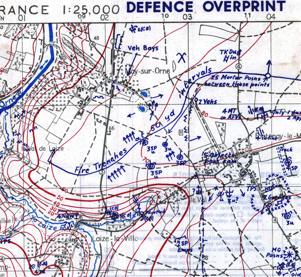 Operation Spring Maps Operation Spring – Defence Overprint, July 1944 – Project '44